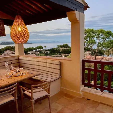 Sea View Villa Ramatuelle Beach Access And Pool Apartamento Ramatuelle